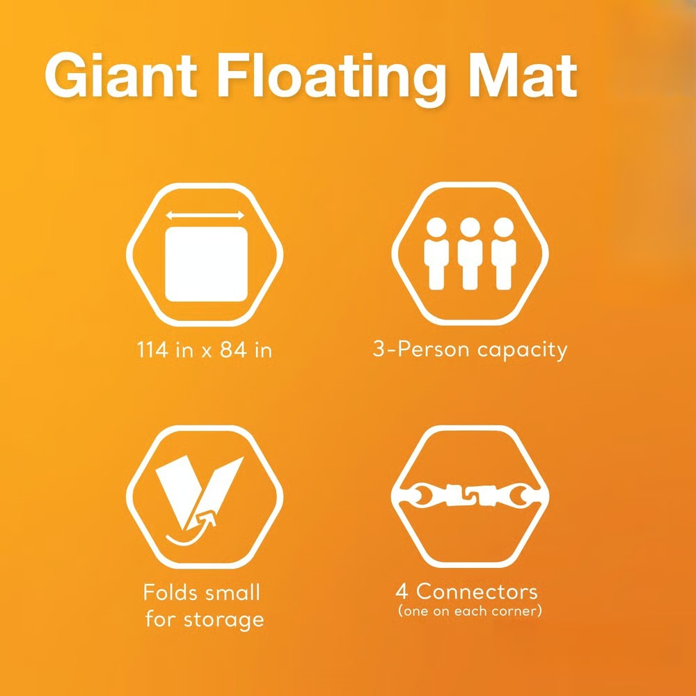 🔥Summer Hot Sale🔥Giant Inflatable Floating Mat