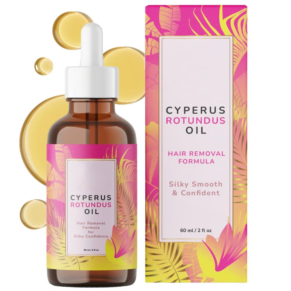 🔥Only $13.99 Last Day Promotion!⭐-💥Caramela Beauty Cyperus Rotundus Oil for Natural Permanent Hair Reduction