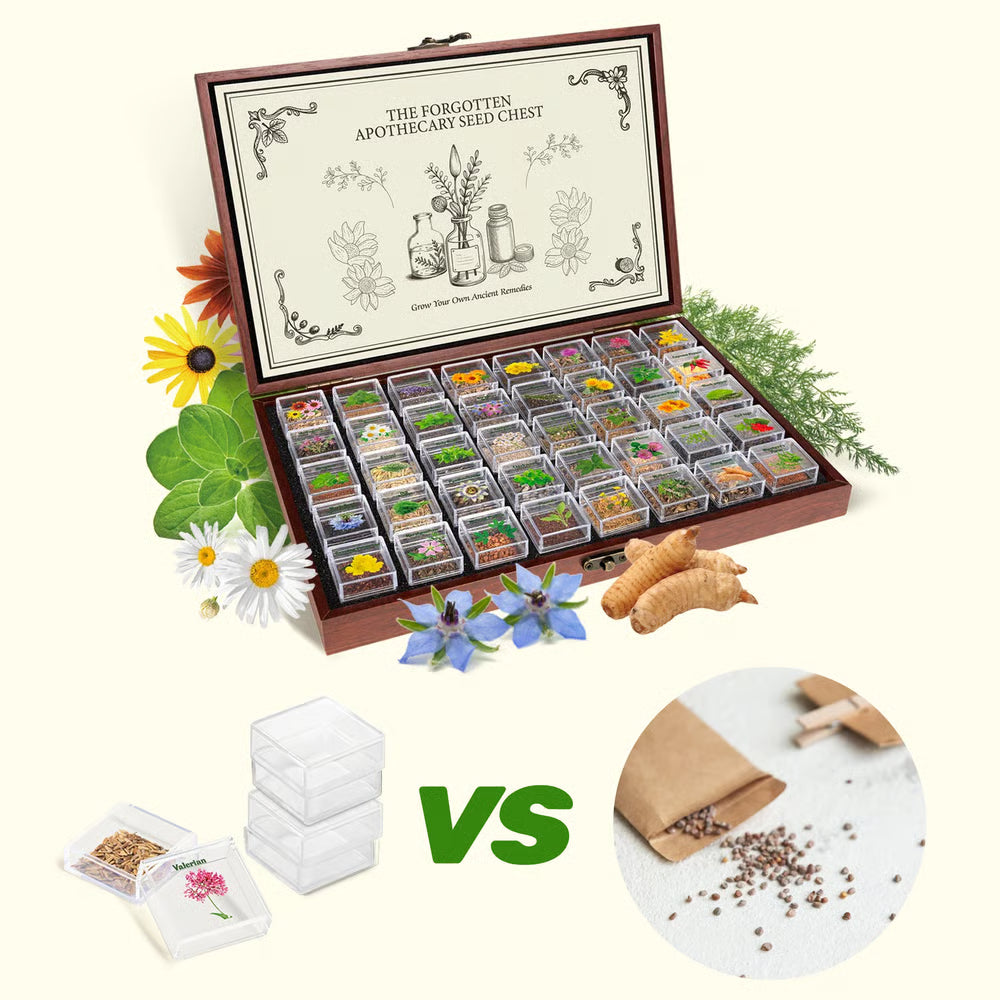 🔥The Forgotten Apothecary Seed Chest - 40 Varieties of Medicinal Herb Seeds