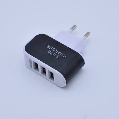 3 USB Port Wall Charger Travel AC Power Adapter